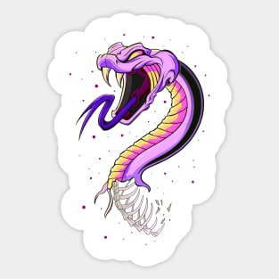 The great Japanese Snake 3 - Venomous creature - Illustration Sticker